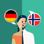 german-norwegian translator android application logo